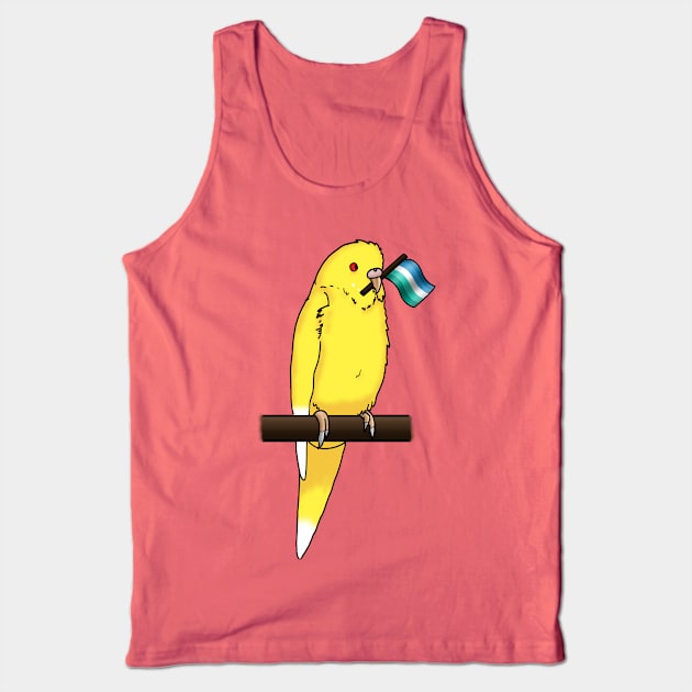 Vincian Gay Man Pride Budgie Tank Top by Toribit